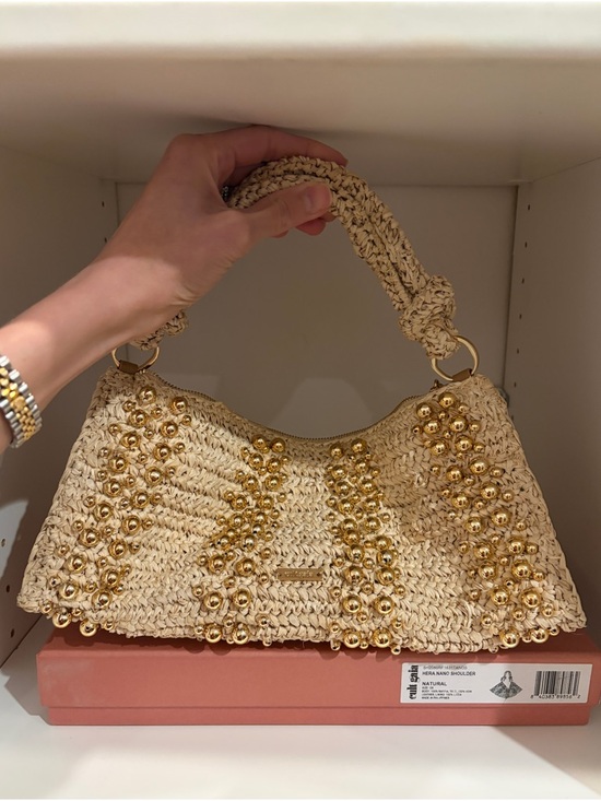 cult gaia Handbags - Authentic Cult Gaia Hera Nano Raffia Bag